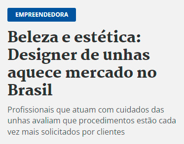 aluno curso Escola Designer de Unhas